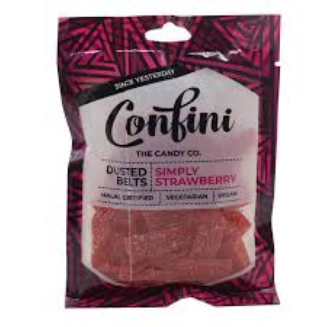 CONFINI DUSTED BELTS SIMPLY STRAWBERRY 75G 
